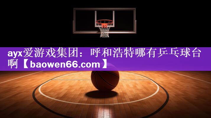 ayx爱游戏集团：呼和浩特哪有乒乓球台啊
