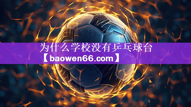 为什么学校没有乒乓球台